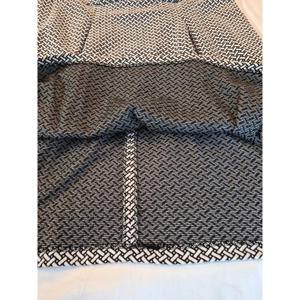 NEW Talbots Woman Black White Geometric Basketweave Sheath Dress 14W Academia - Picture 6 of 8